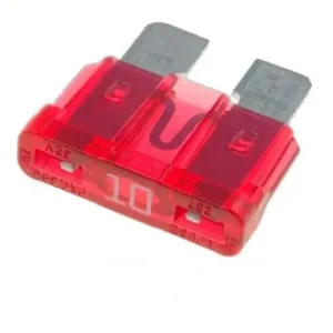 BEZPIECZNIK PŁASKI CZERWONY 10A 50SZT AGTECH Cena promocyjna